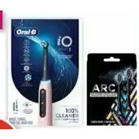 Arc Refill Brush Heads, Oral-B iO5 Rechargeable Toothbrush or Refill Brush Heads