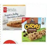 Quaker Chewy or Pc Sweet & Salty Snack Bars