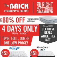 The Brick - Mattress Store - Saving You More (AB/ON) Flyer