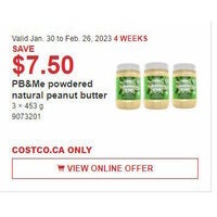 PB&Me Powdered Natural Peanut Butter