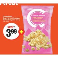Compliments Ready To Eat Himalayan Pink Salt Popcorn