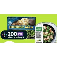Hungry-Man, Healthy Choice, Simply Steamers