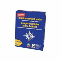 Staples FSC Certified Multiuse Bright White Paper - 500 Sheet