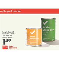 Longo's Essentials Canned Vegetables 