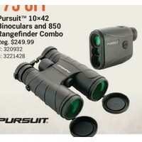 Pursuit 10×42 Binoculars And 850 Rangefinder Combo