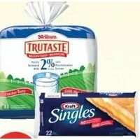 Neilson Trutaste Milk, Kraft Singles Or Cracker Barrel Natural Cheese Slices