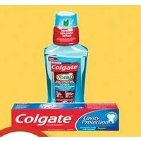 Colgate Total Mouthwash, Cavity Protection Or Maxfresh Toothpaste