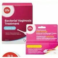 Life Brand Bacterial Vaginosis Gel. Feminine Probiotic Capsules. Clotrimazole Or Miconazole Treatments