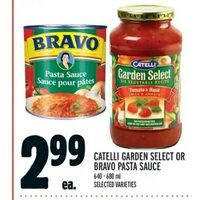 Catelli Garden Select Or Bravo Pasta Sauce