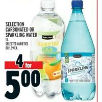 Selection Carbonated Or Sparkling Water