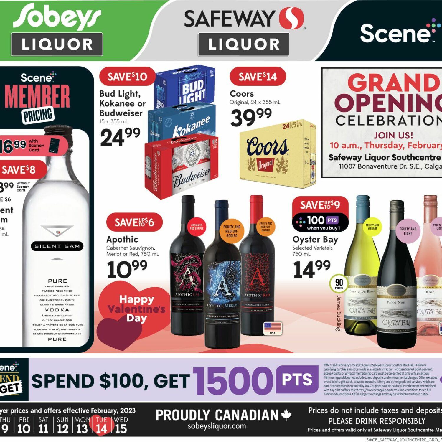 Safeway Weekly Flyer - Southcentre Mall Store Only - Liquor Specials ...