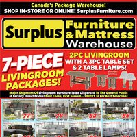 Surplus Furniture - 7-Piece Living Room Packages (London/ON) Flyer