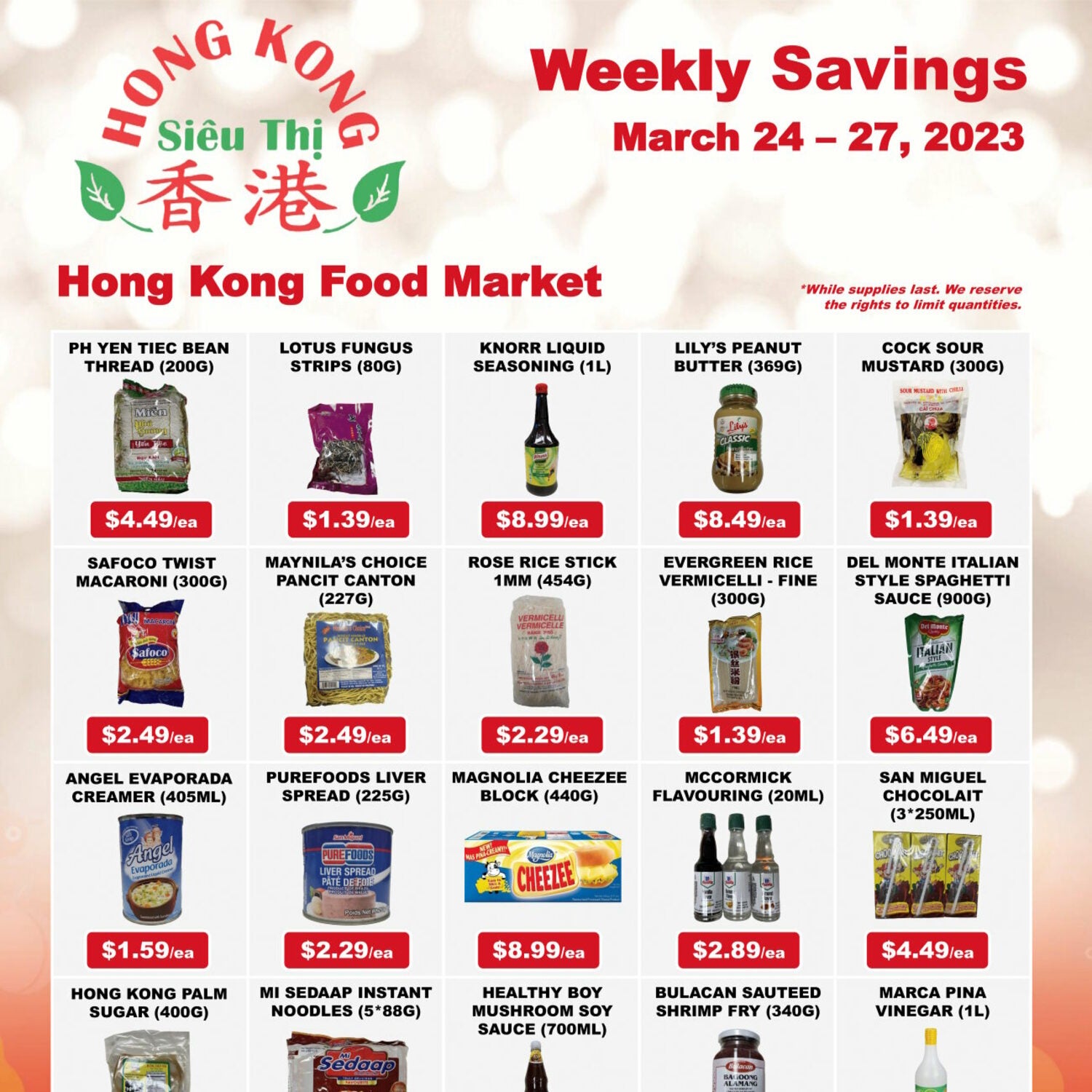 Hong Kong Food Market Weekly Flyer - Weekend Savings - Mar 24 – 27 ...