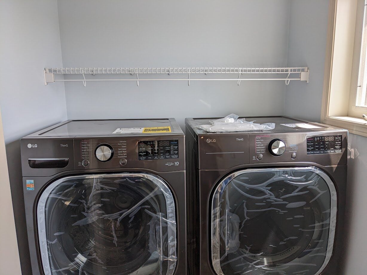 Need advice on laundry room: counter over washer/dryer, no counter, or no  counter but pedestals? - RedFlagDeals.com Forums
