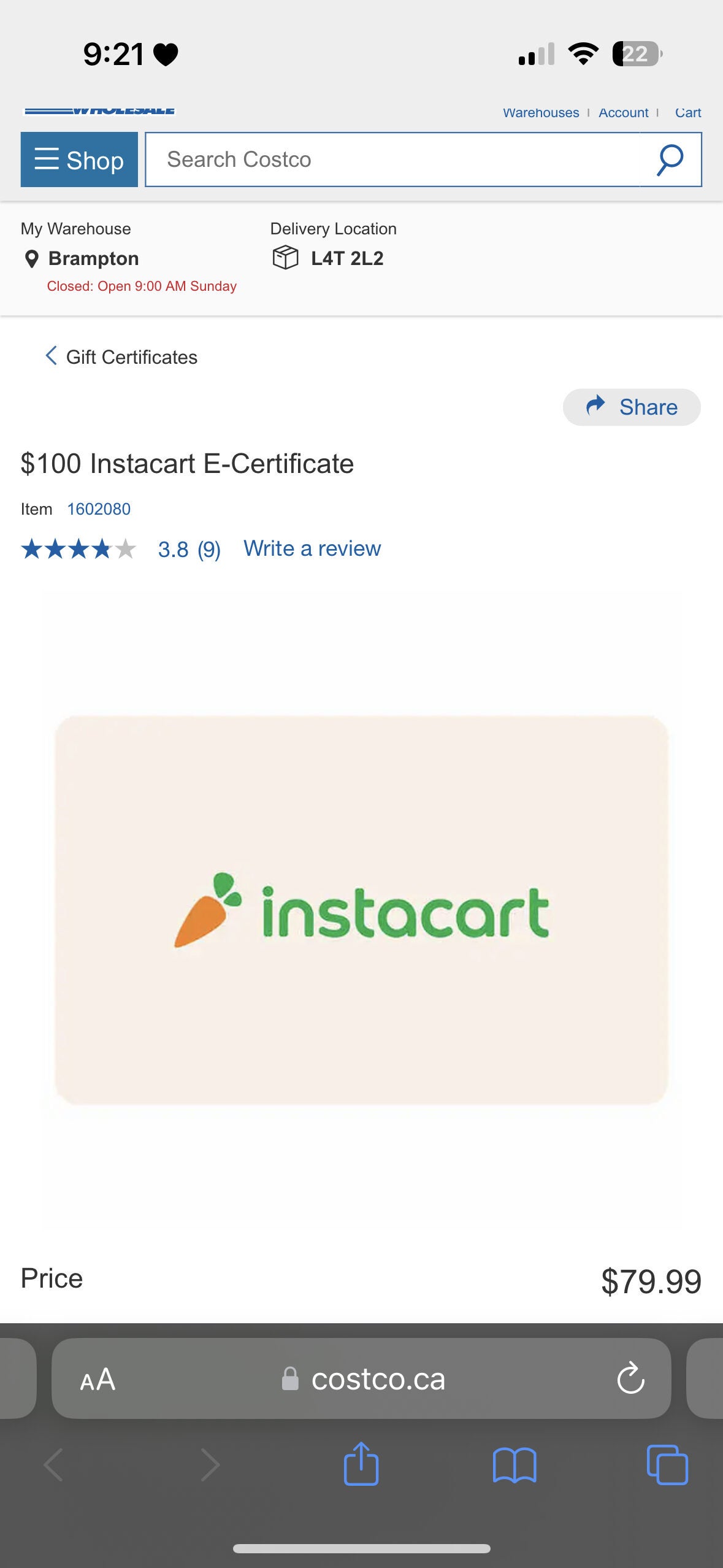 Costco] $100 iTunes Gift Cards $83.99 online/$79.99 - RedFlagDeals.com  Forums