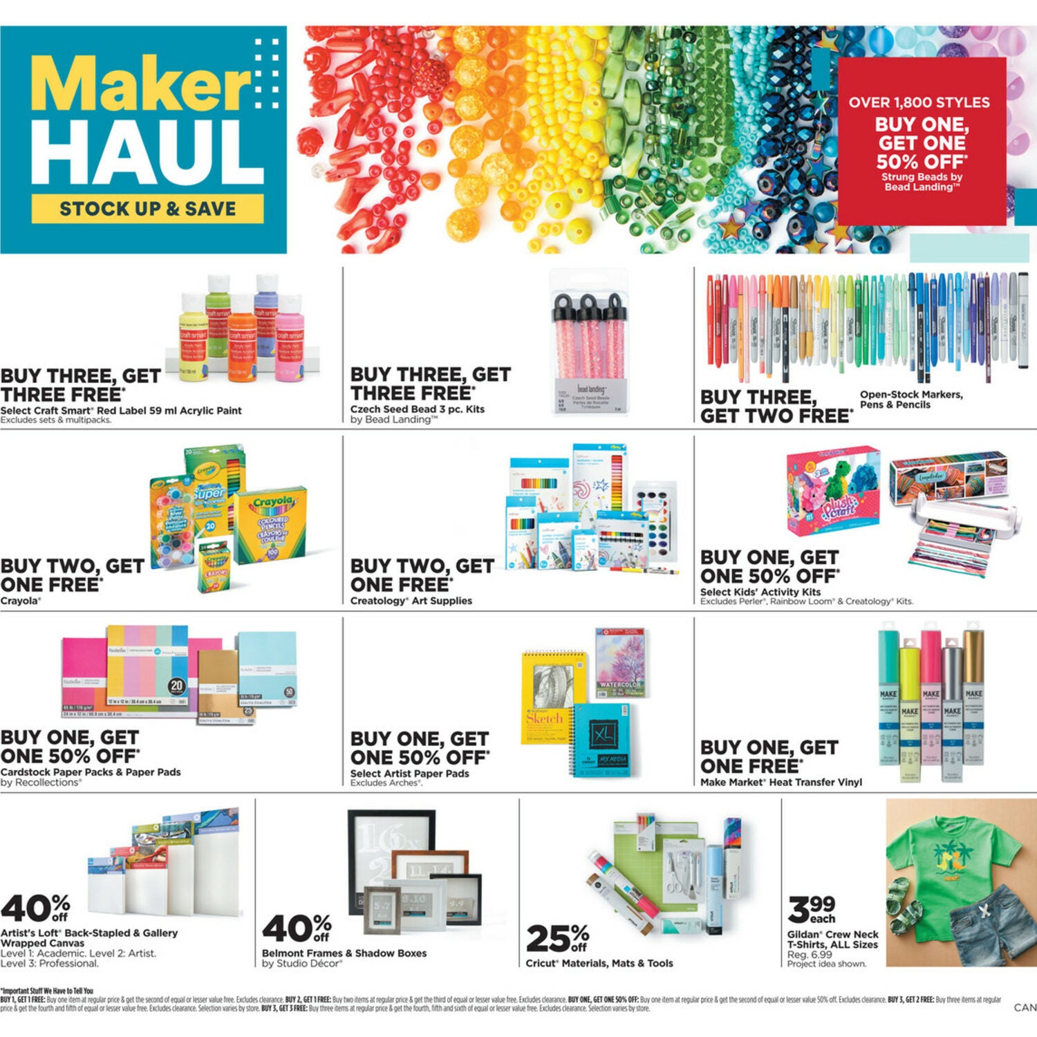 Michaels Weekly Flyer - Weekly Deals - Maker Haul - Aug 4 – 10