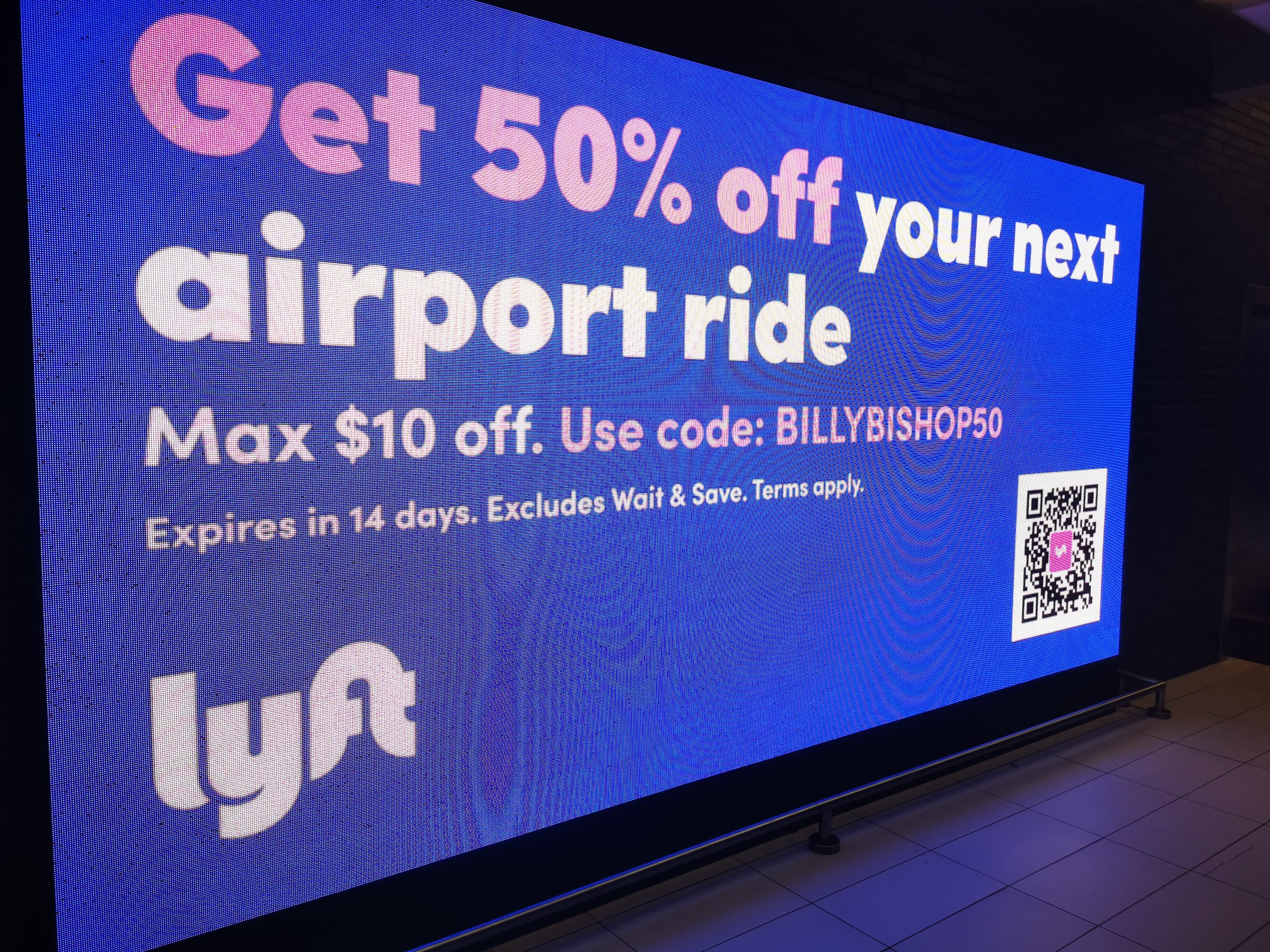 [Lyft] 50% off your next ride to/from Billy Bishop Airport [max $10 off ...