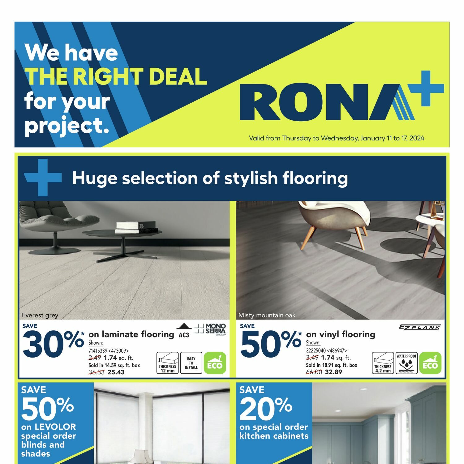Rona Weekly Flyer - Rona+ Weekly Deals (ON) - Jan 11 – 17 ...