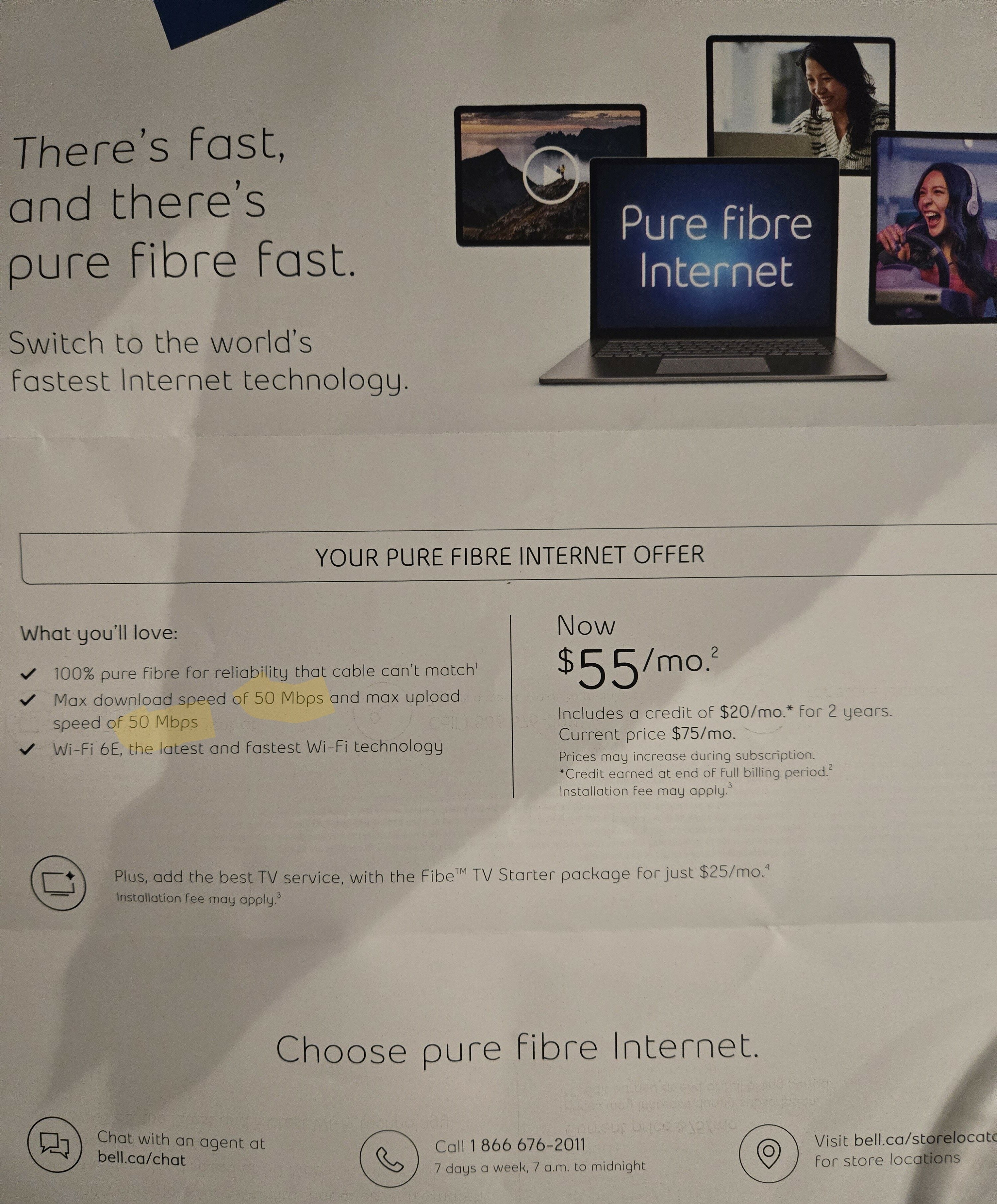 [Bell] Gigabit Fibe 1.5 Home Internet ($55.00/month) - Page 6 ...