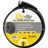 5/8 In. Rubber Water Hoses - 10 Ft