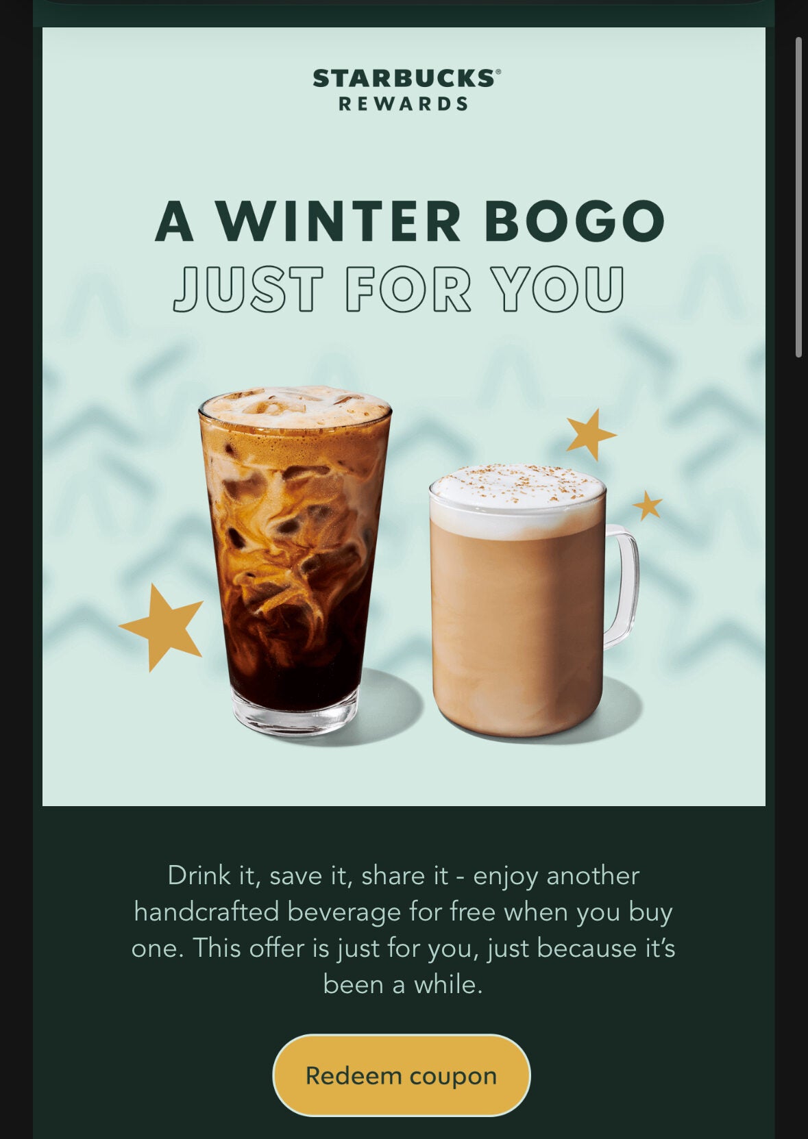 [Starbucks] BOGO OFFER ymmv Forums