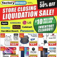 Factory Direct - Store Closing Liquidation Sale Flyer