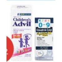 Homeocan Kids, Robitussin or Advil Children's Cough Syrup