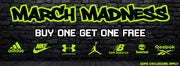 March Madness Sale - Buy 1 Get 1 Free on Shoes and Apparel (Nike, Jordan, New Balance, Champion, etc)