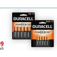 Duracell Coppertop Batteries AA, AAA, C, D or 9v