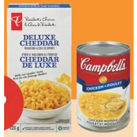 Campbell's Condensed Soup, PC Macaroni & Cheese Dinner or Ben's Original Fast & Fancy Side Dish