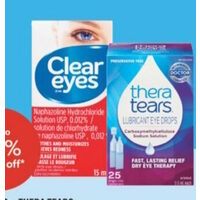 Clear Eyes or Thera Tears Eye Drops