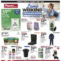 PeaveyMart - Weekly Deals - Long Weekend Organization Flyer