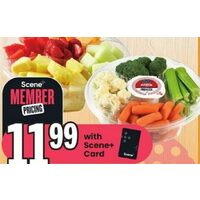 Prepared Fresh Daily In-Store Fruit or Vegetable Celebration Trays