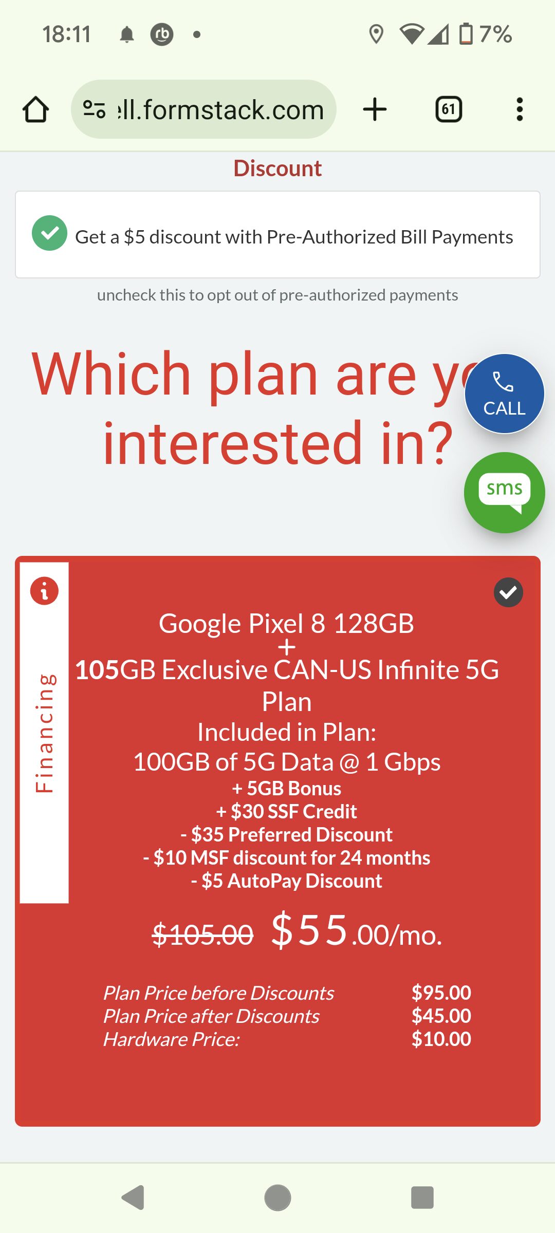 [Rogers] CFOne 0 Pixel 8 + Free Pixel Buds And 100 bill credit