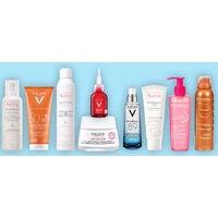 Vichy, Bioderma and Avene Derm Skin Care Products