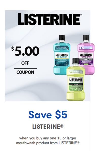 [Real Canadian Superstore] [No Frills] Listerine Mouthwash 1L, $0.49 ...