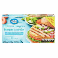 Great Value Beef or Chicken Burgers