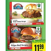 AL Safa Halal Angus or Cheese Beef Burgers