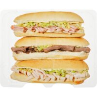 3 Pack Subs Beef, Ham and Turkey Sandwich