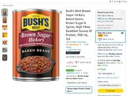 Bush's Brown Baked Beans (S&S) $1.40 a can