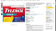 TYLENOL Extra Strength Cold eZ Tabs Daytime and Nighttime 40ct. $6.53/pack WUB 5.