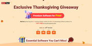 (Various software vendors) Thanksgiving Giveaway - 15 software products for FREE (promo ends Oct 28th 5pm PDT / 8pm EDT)