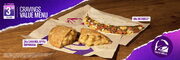 Cravings Value Menu throwback items: Meximelt $3.49 / Caramel Apple Empanada $2.49 (in-store/web/app limited time offer)