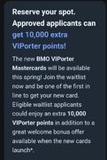 Porter BMO Mastercard bonus 10k VIPorter Points