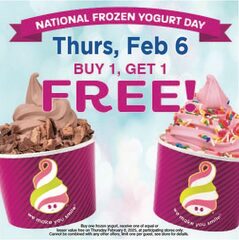 BOGO Frozen Yogurt