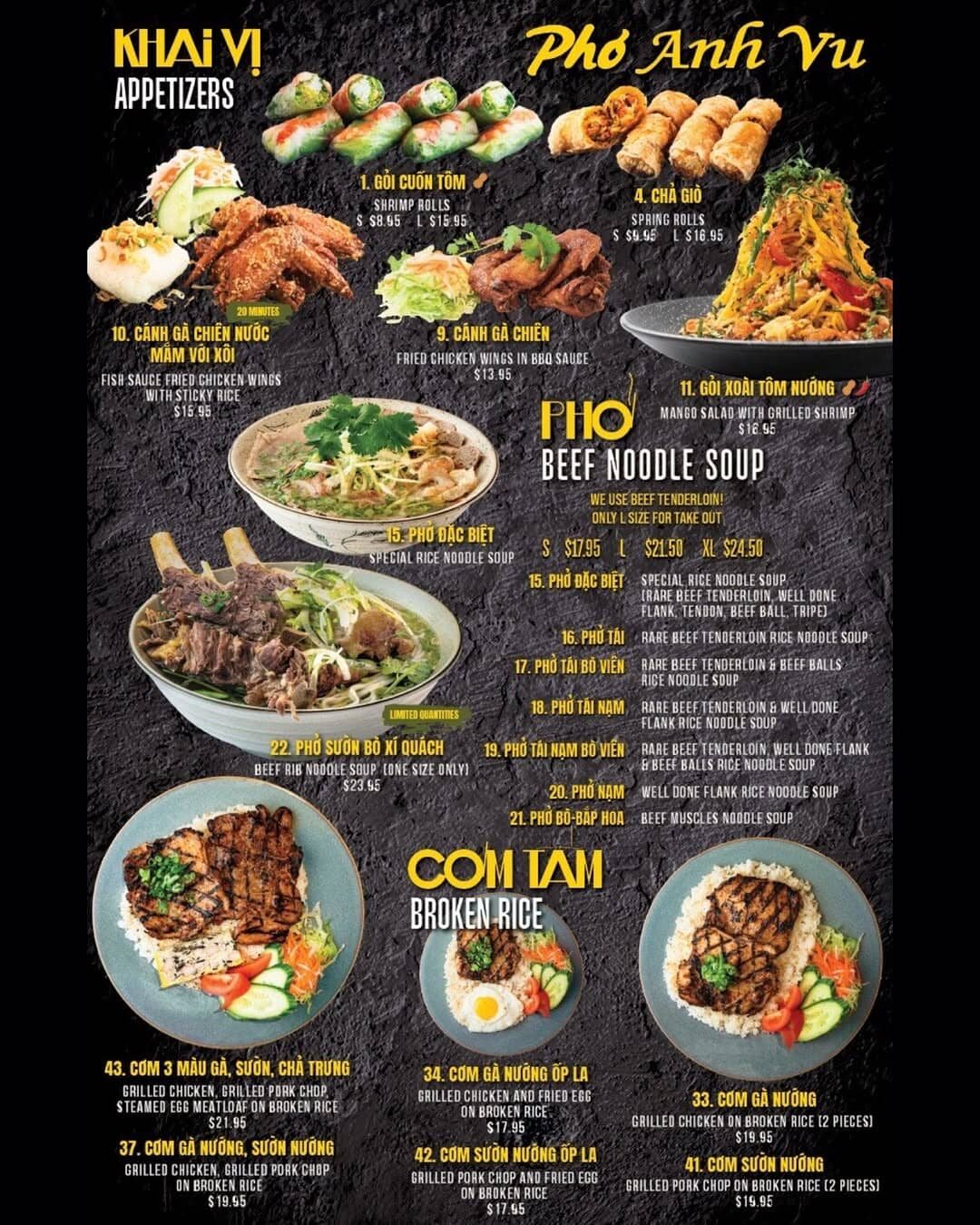 [Pho Anh Vu] Grand Opening promo: 10% off all menu items (11am-10pm Feb ...