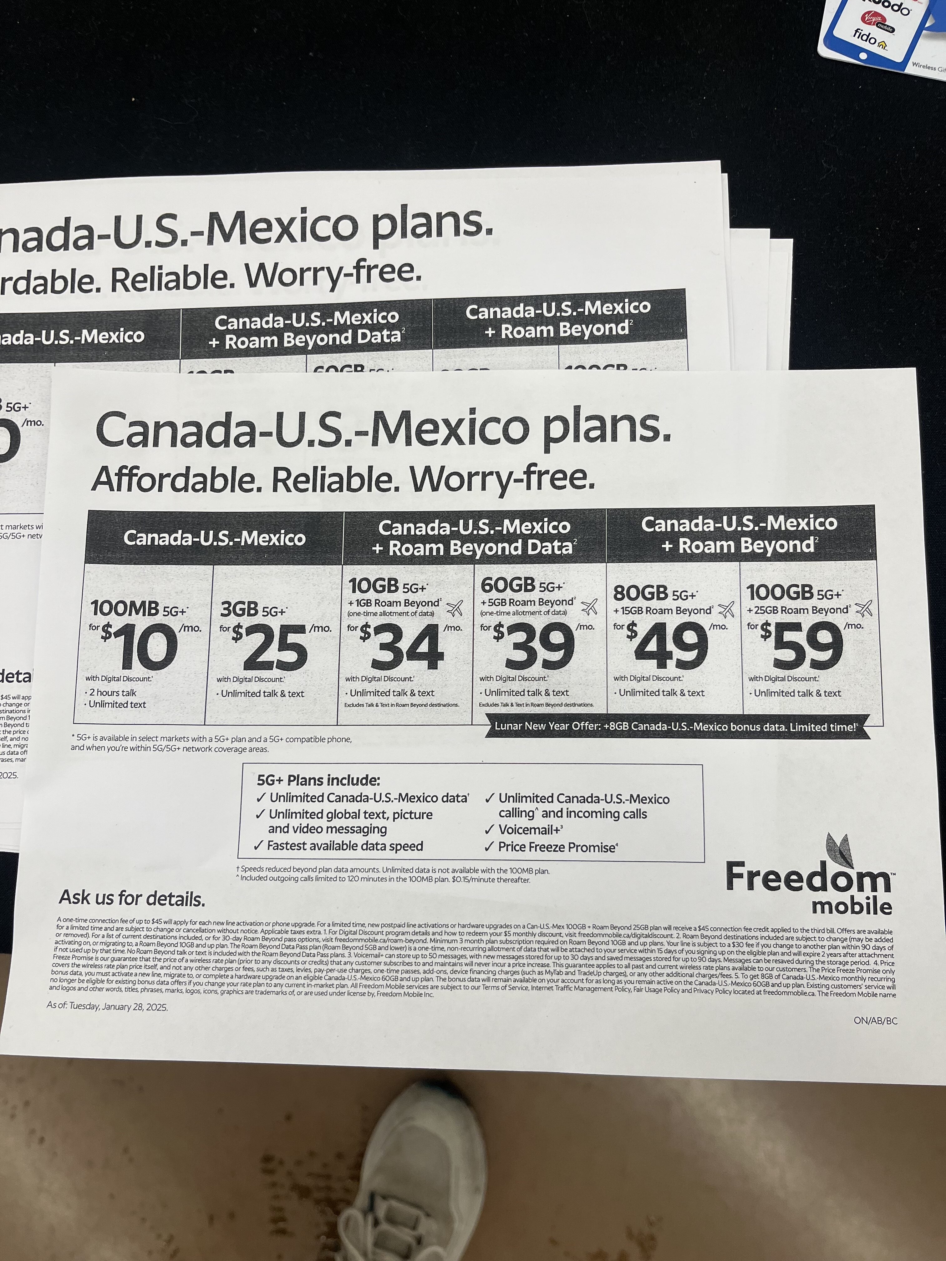 [Walmart] Walmart In- Store only - $10/$20/$39/$49 plans with $50 GC ...