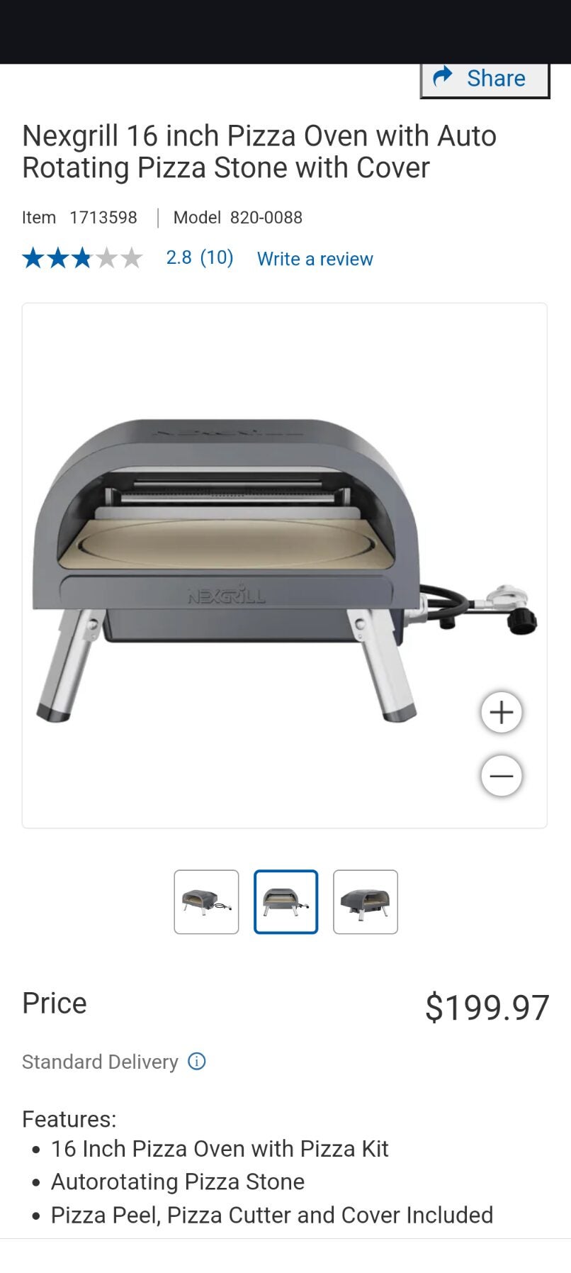 [Costco] Nexgrill 16 inch rotating Pizza Oven ($199.97) - RedFlagDeals ...