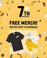 [AB & ON] 7th Anniversary (May 17-18): free exclusive tees & socks for first 77 guests @ each participating location