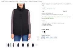 [Clearance] Modern Supply by Sanctuary Women's Reversible Cable Knit Vest - $16.97